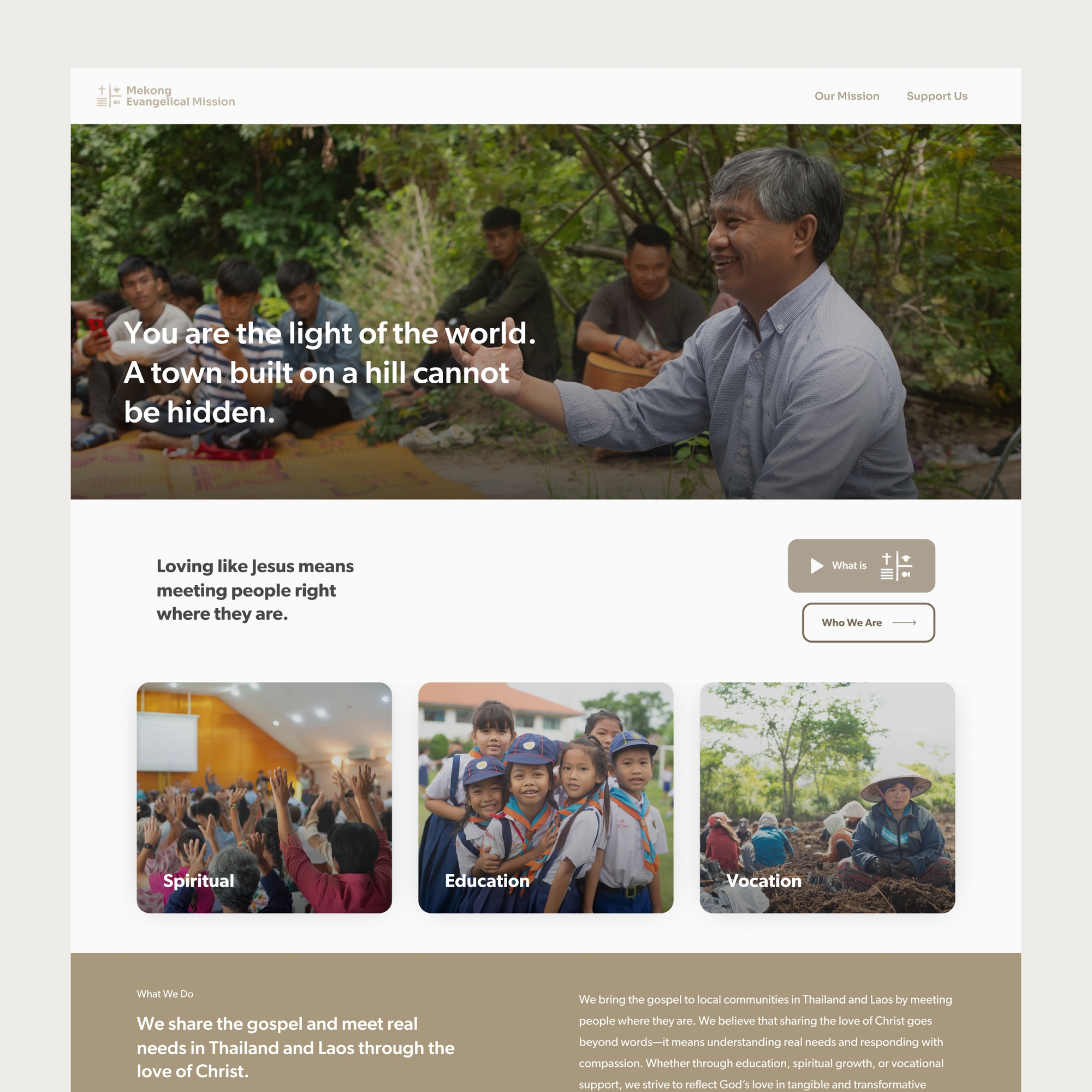Mekong website design